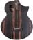 Michael Kelly Dragonfly 4 Port Acoustic Electric Bass Guitar Java Ebony with case Body Angled View